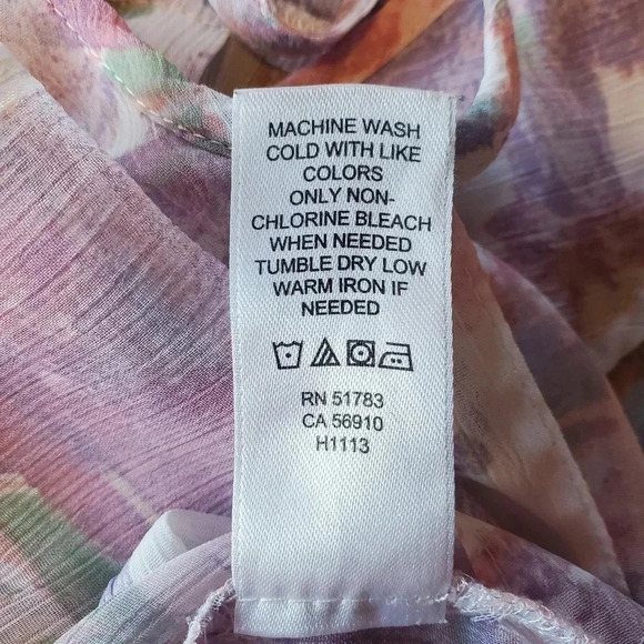 MAURICES | Sleeveless Button Up Top in Abstract Floral sz XS - Picture 10 of 11